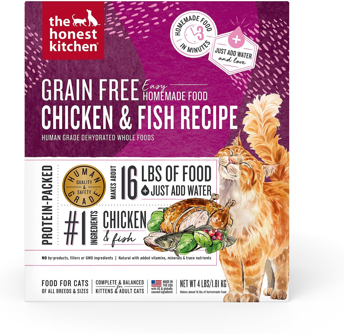 Honest Kitchen Cat Dehydrated Grain-Free Chicken & Fish Recipe