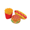 Coastal Lil Pals Latex Hamburger Hot Dog & Fries