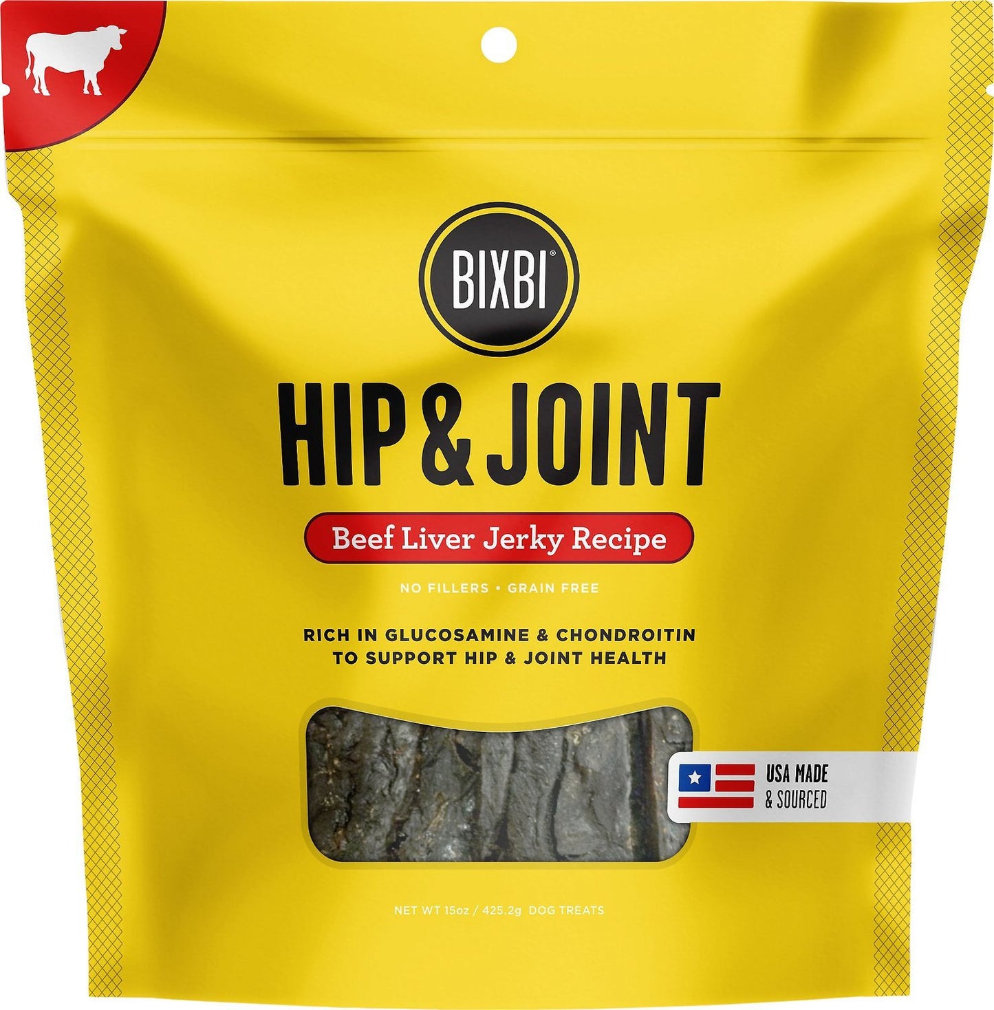 Bixbi Beef Liver Jerky Hip & Joint  5 oz.