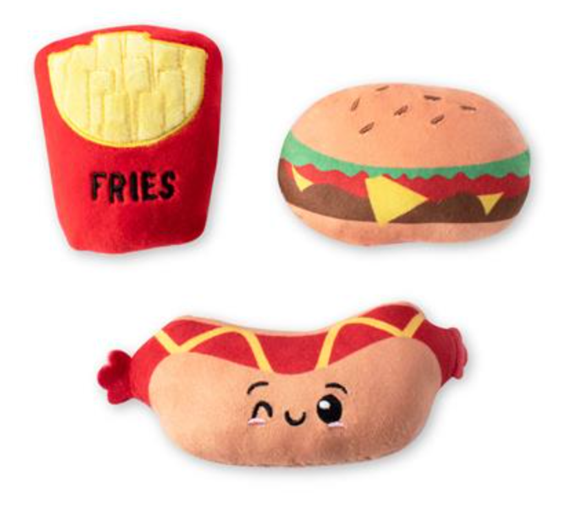 Fringe Fast Foods Hotdog Burger & Fries Mini 3 Pack