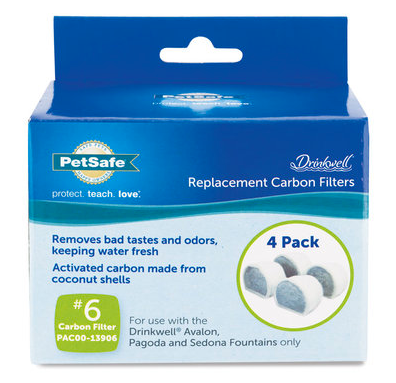 Drinkwell Replacement Activated Carbon Filters 4ct.