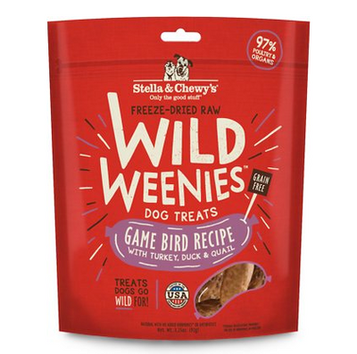 Stella & Chewy's Wild Weenies Game Bird Recipe 3.25 oz.