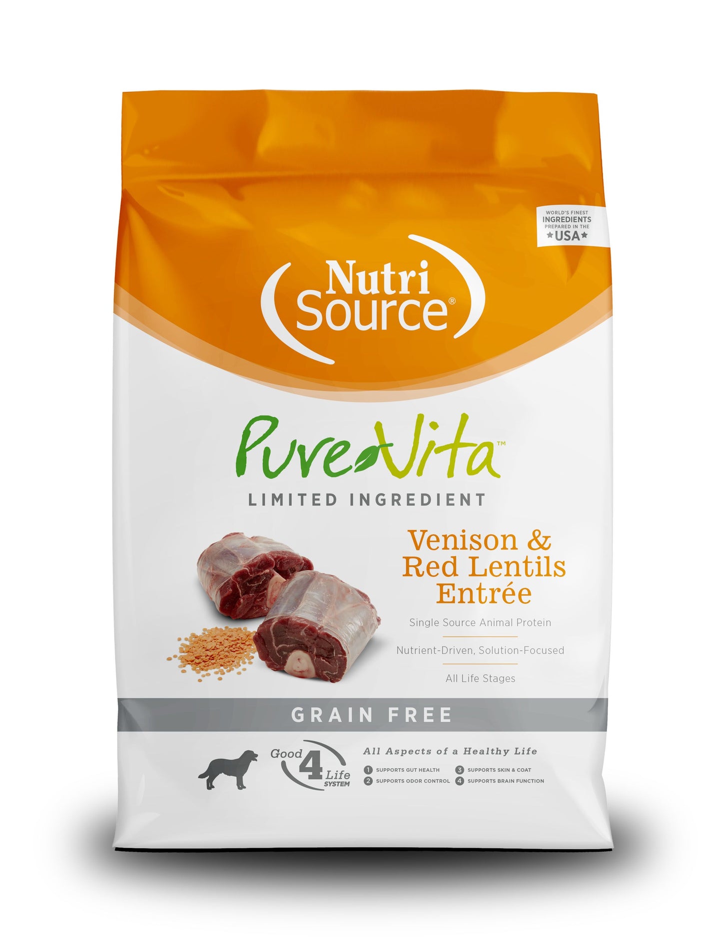 Pure Vita Grain-Free Venison & Red Lentils Entree