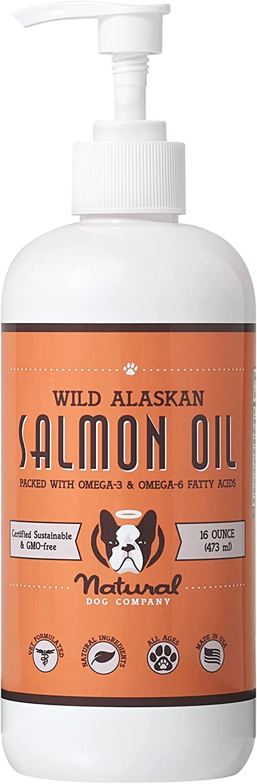 Natural Dog Company Wild Alaskan Salmon Oil 16 oz.