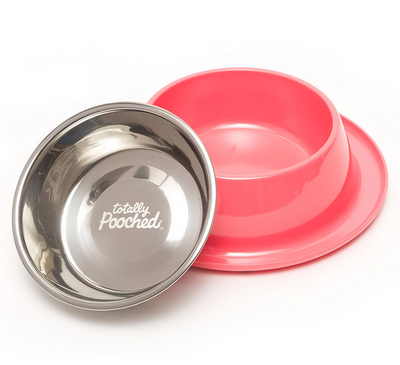 Totally Pooched Elevated Dog Feeder with Stainless Steel Bowls