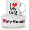 Fred Howligans Mug + Dog Bowl Dog Heart