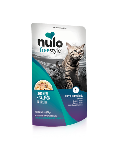 Nulo Cat Chicken & Salmon in Broth Pouch