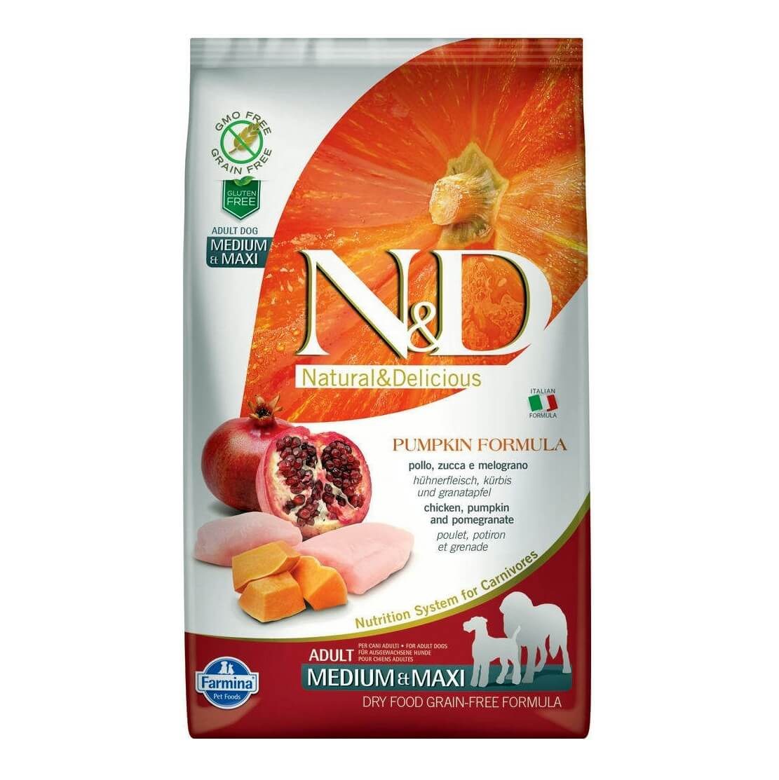 Farmina N&D Pumpkin Chicken & Pomegranate Medium & Maxi Breed