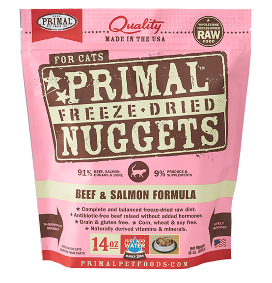 Primal Cat Freeze-Dried Beef & Salmon Formula