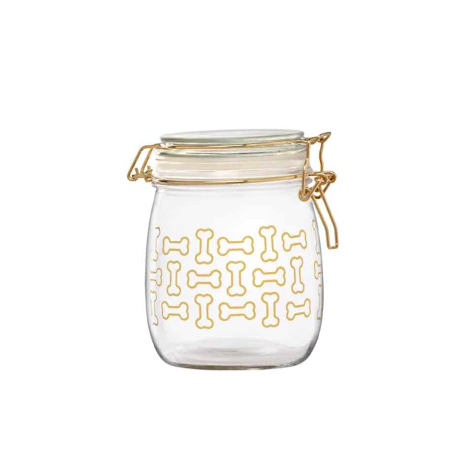 Global Amici Royale Gold Bones Small Treat Jar