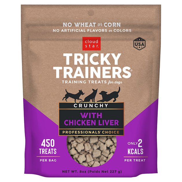 Cloud Star Tricky Trainers Crunchy Chicken Liver Treats 8 oz.