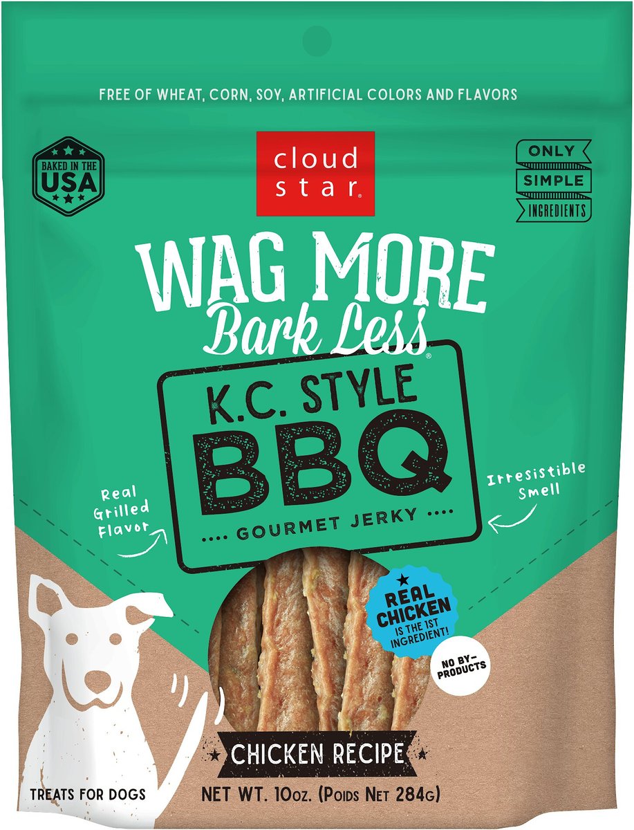 Wag More Bark Less K.C. Style BBQ Chicken Jerky 10 oz