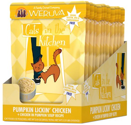 Weruva Cats in the Kitchen Pumpkin Lickin' Chicken in Pumpkin Soup Pouch