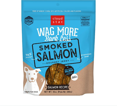 Wag More Bark Less Smoked Salmon Jerky 10 oz