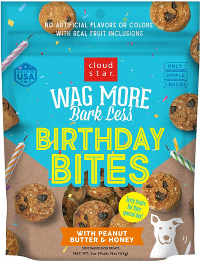 Wag More Bark Less Birthday Bites 5 oz