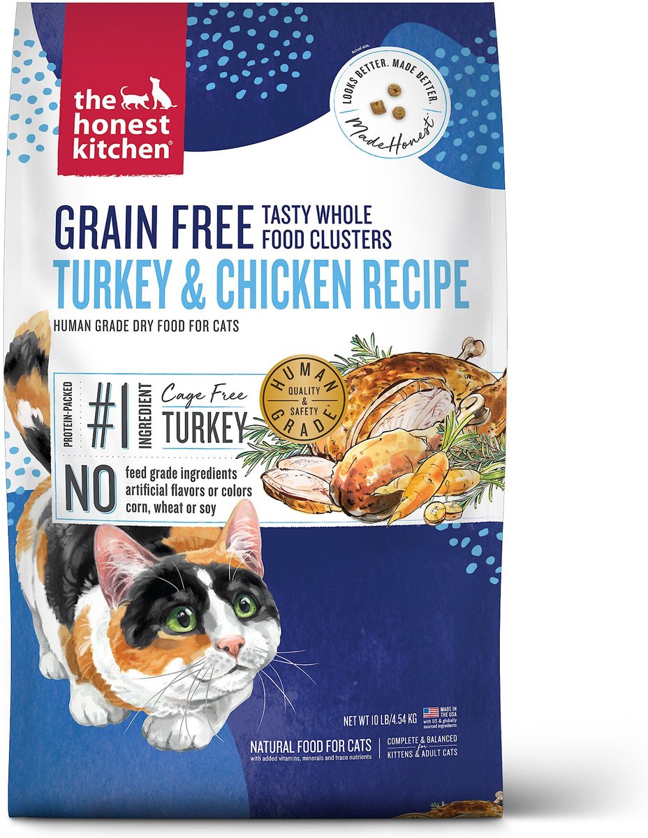 Honest Kitchen Cat Clusters Turkey & Chicken