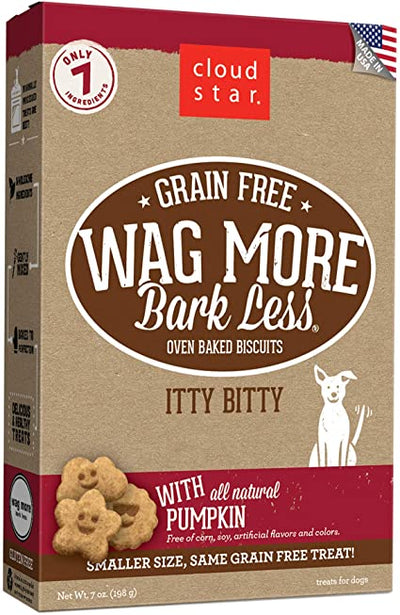 Cloud Star Wag More Bark Less Grain Free Oven Baked Biscuits with Pumpkin