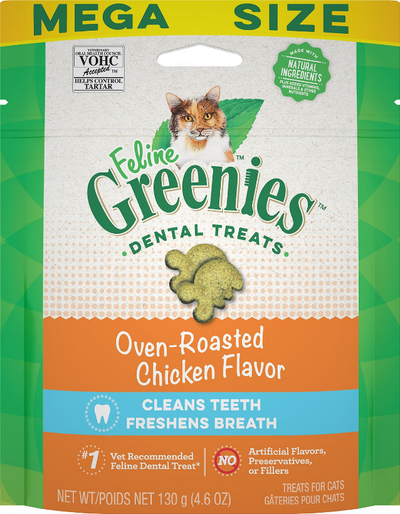 Greenies Feline Oven Roasted Chicken Flavor