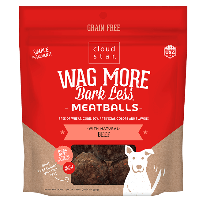 Wag More Bark Less Grain-Free Meatballs Beef 14 oz.