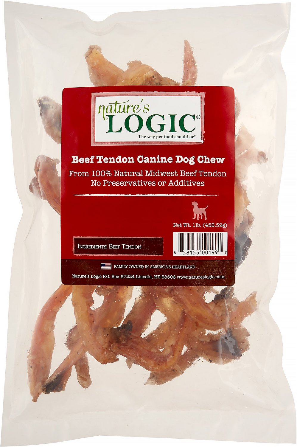 Nature's Logic Beef Tendon 1 Lb.