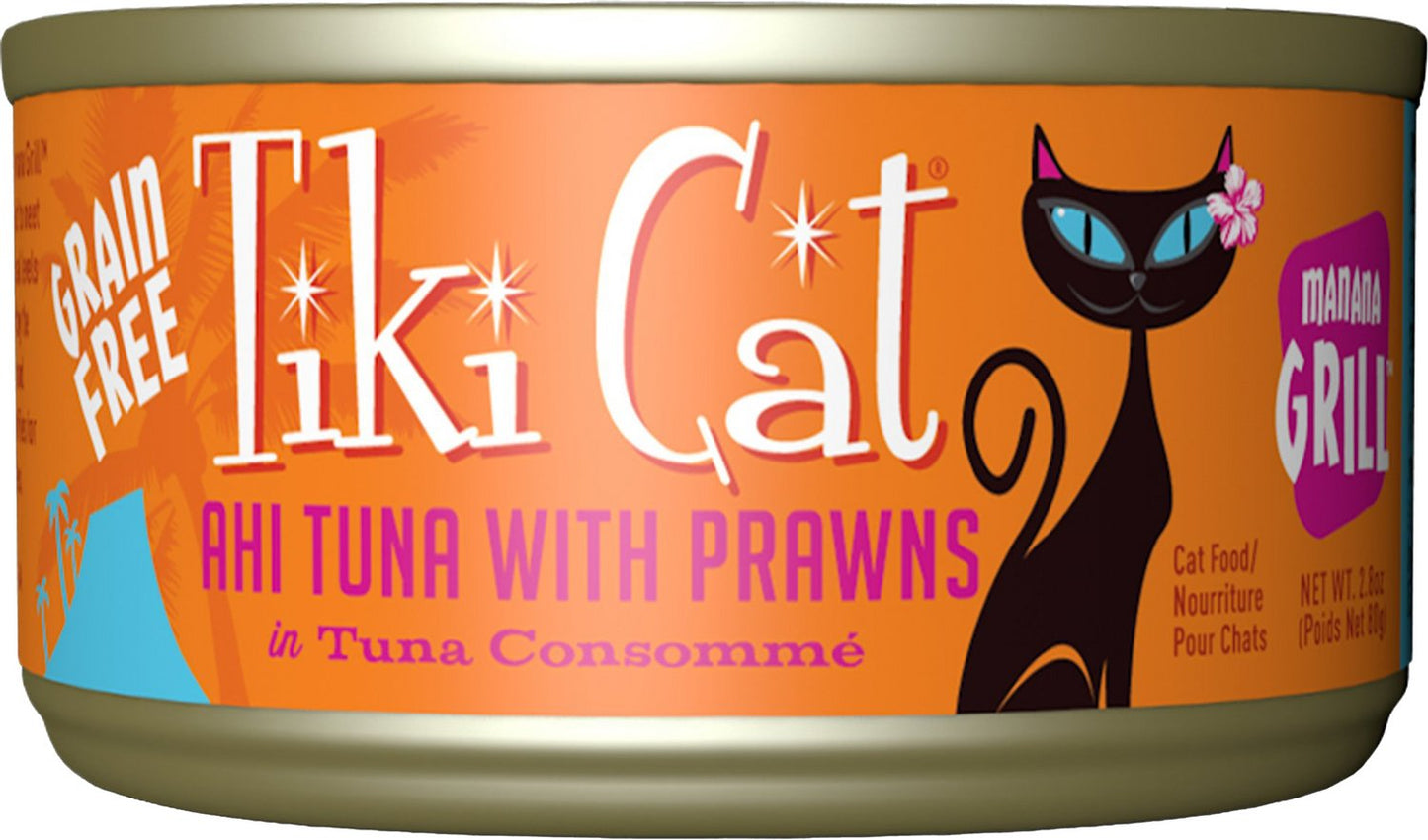 Tiki Cat Grill Ahi Tuna and Prawns in Broth