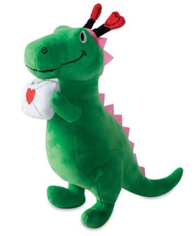 Fringe T Rex Special Delivery Plush Dog Toy