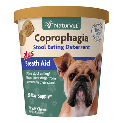 NaturVet Coprophagia Plus Breath Aid Soft Chews 70 ct.
