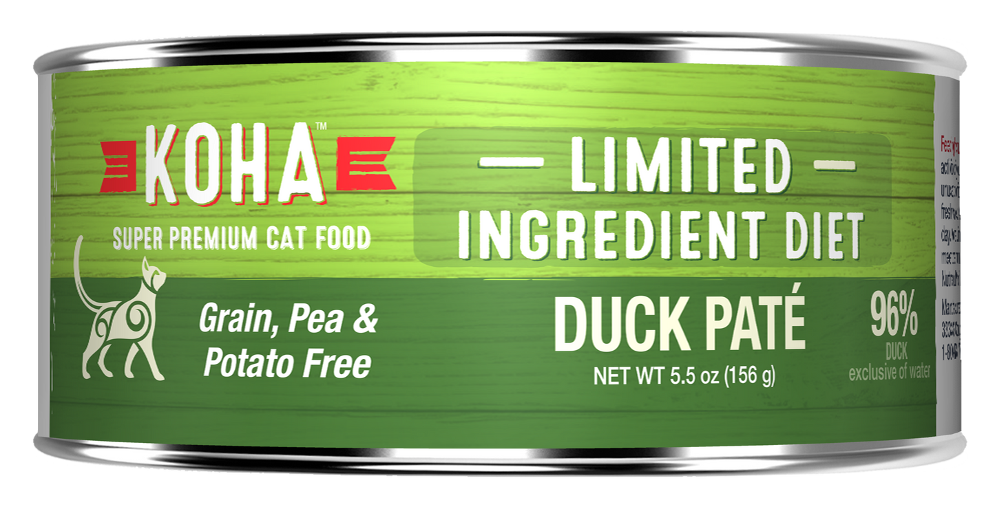 Limited ingredient hot sale cat food duck
