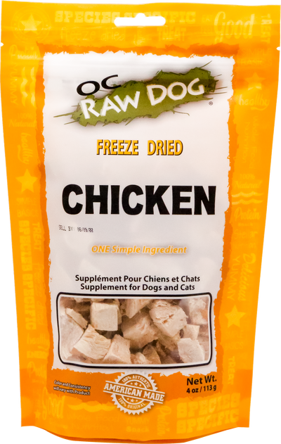 OC Raw Freeze Dried Chicken 4 oz.