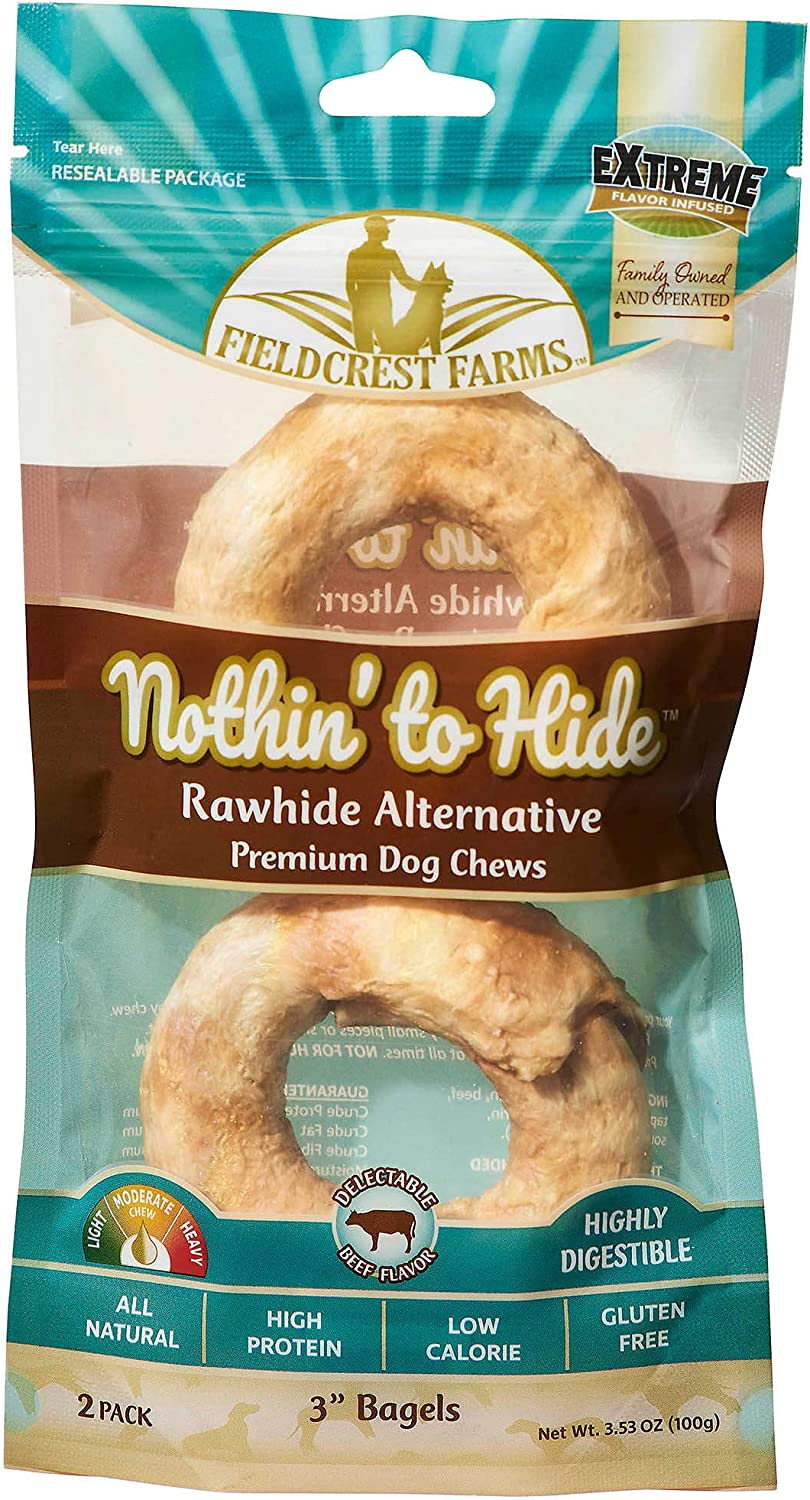 Nothin' To Hide Rawhide Alternative Beef Bagel 2 pk