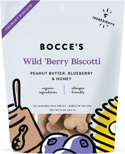 Bocce's Wild Berry Biscotti Biscuits 12 oz