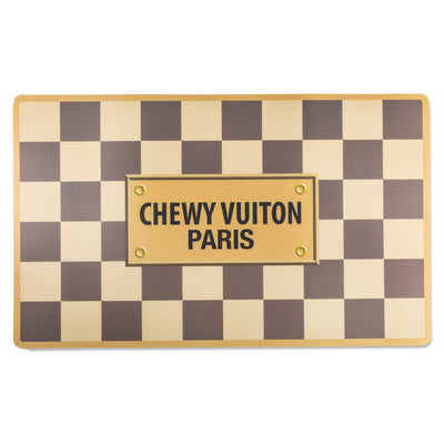 Haute Diggity Checker Chewy Vuiton Placemat