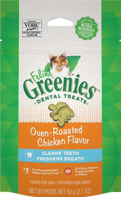 Greenies Feline Oven Roasted Chicken Flavor