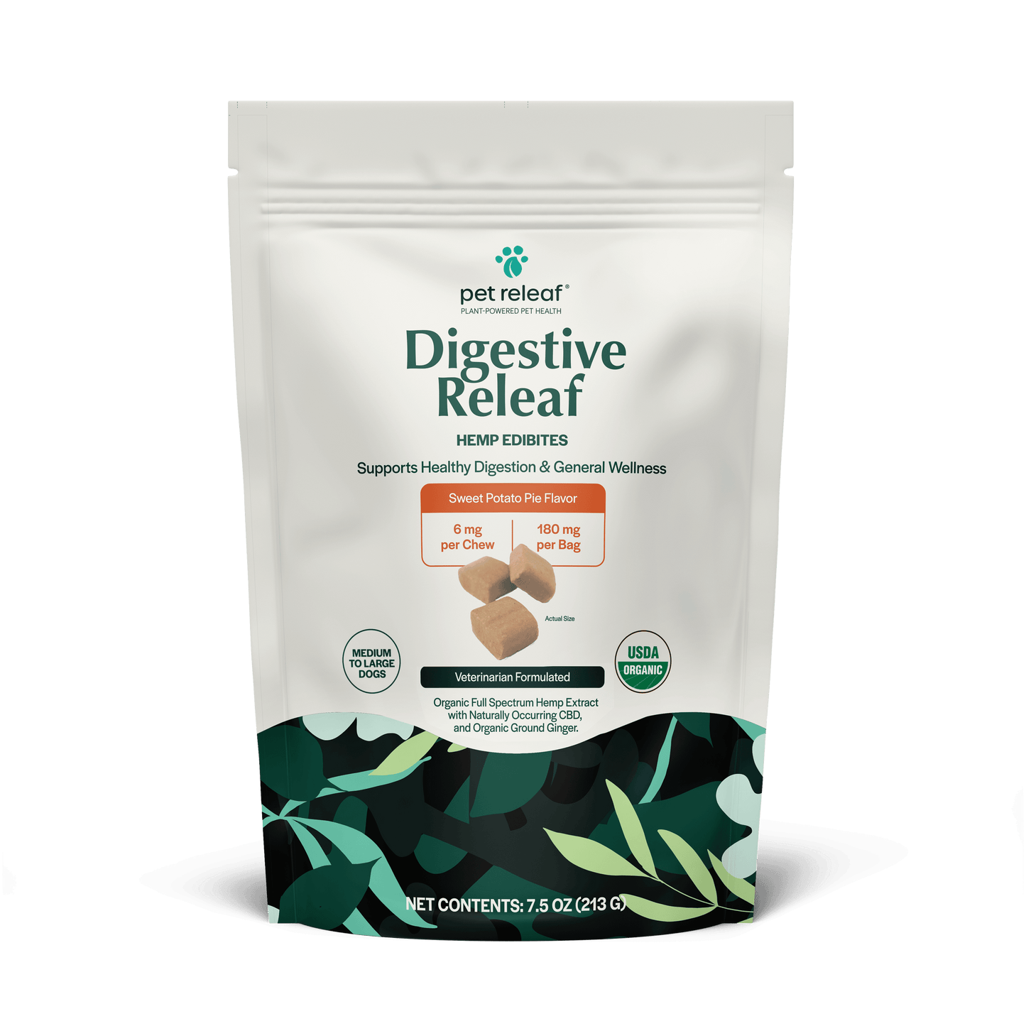 Pet Releaf Digestive Releaf Edibites Sweet Potato Pie Flavor