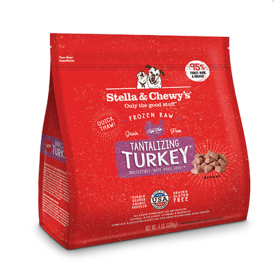 Stella & Chewy's Raw Frozen Tantalizing Turkey Morsels 4lbs.