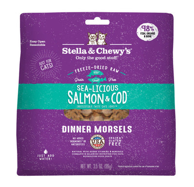 Stella & Chewy's Cat Freeze-Dried Sea-Licious Salmon & Cod