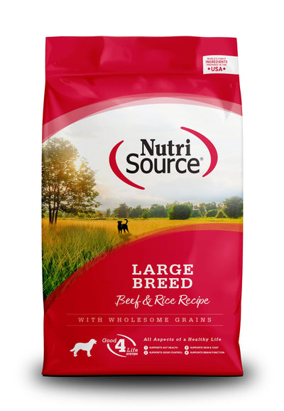 Nutri Source Large Breed Beef & Rice 26 Lb.