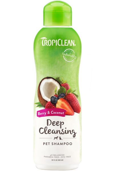 Tropiclean Deep Cleansing Berry & Coconut Shampoo 20 oz.