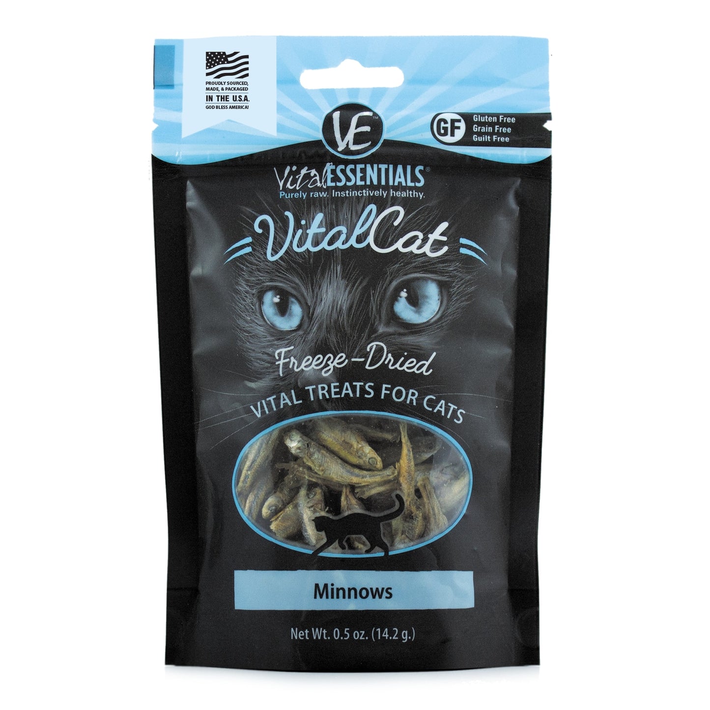 Vital Essentials Cat Freeze Dried Minnows .5 oz.