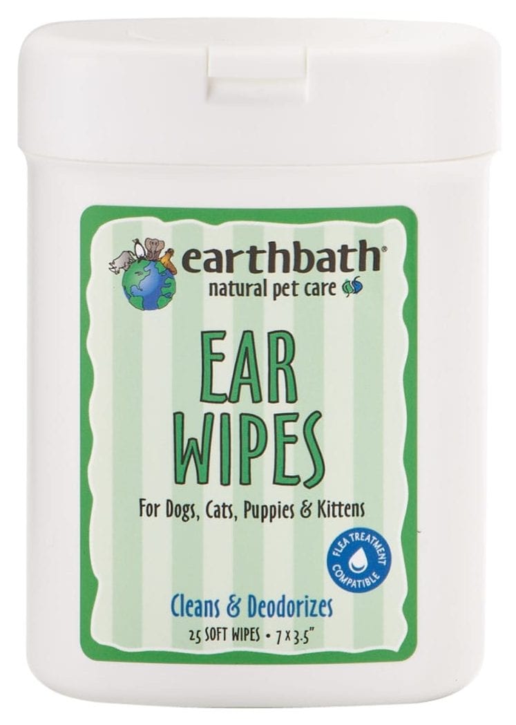Earthbath Ear Wipes with Witch Hazel & Chamomile  30 ct