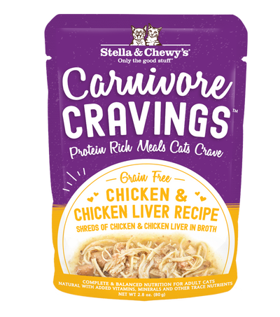 Stella & Chewy's Cat Carnivore Cravings Chicken & Chicken Liver Pouch