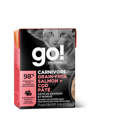 Go! Solutions Carnivore Cat GF Salmon + Cod Pate