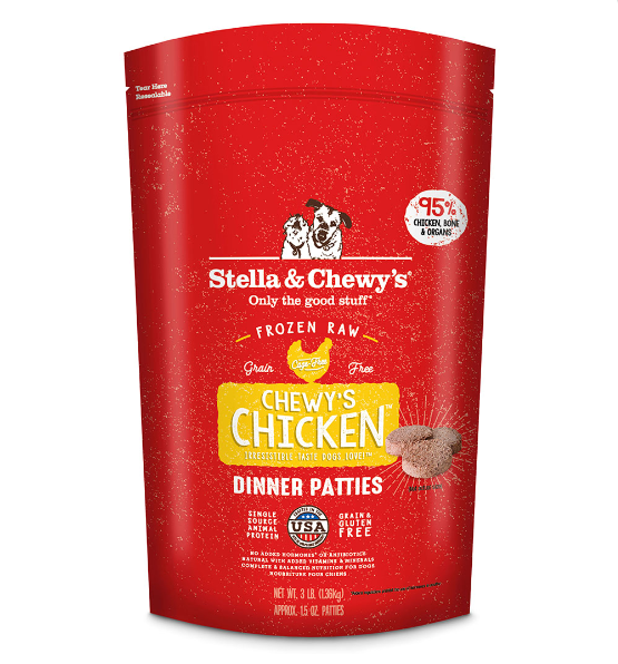 Stella & Chewy's Raw Frozen Chewy's Chicken Dinner Patties