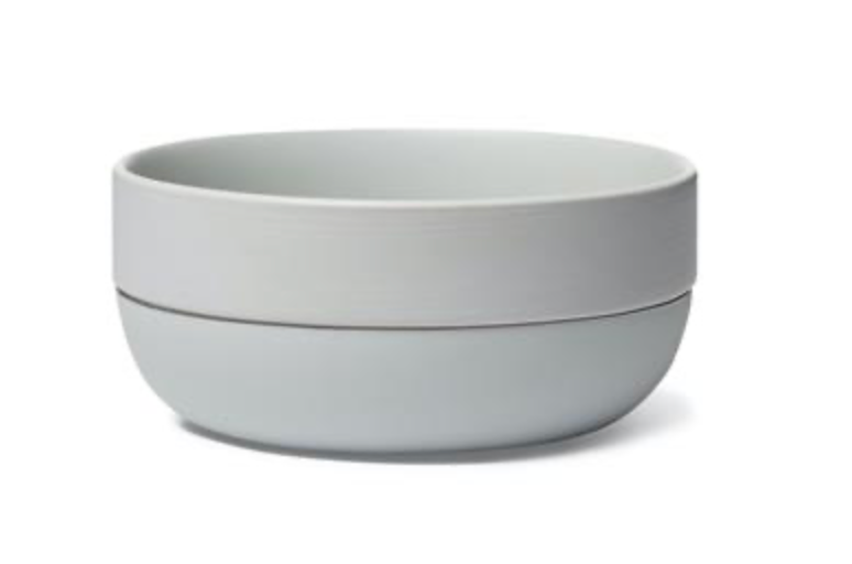 Waggo Simple Solid Dog Bowl Stand - White