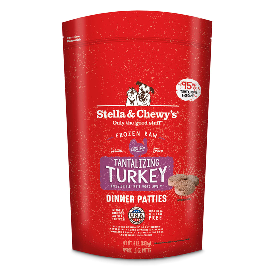 Stella & Chewy's Raw Frozen Tantalizing Turkey Dinner Patties