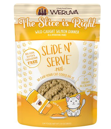 Weruva Slide N' Serve The Slice is Right Wild Caught Salmon Pate