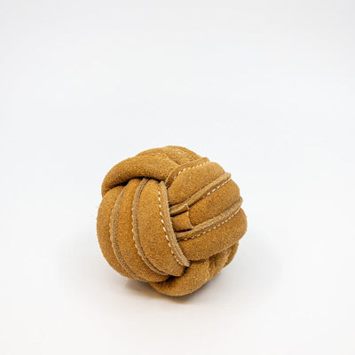 Huggle Hounds Natural Leather Knotted Ball