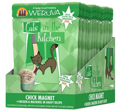 Weruva Cats in the Kitchen Chick Magnet Chicken & Mackerel Pouch