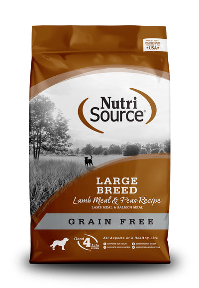 Nutri Source Grain Free Large Breed Lamb Meal & Peas 30 Lb.