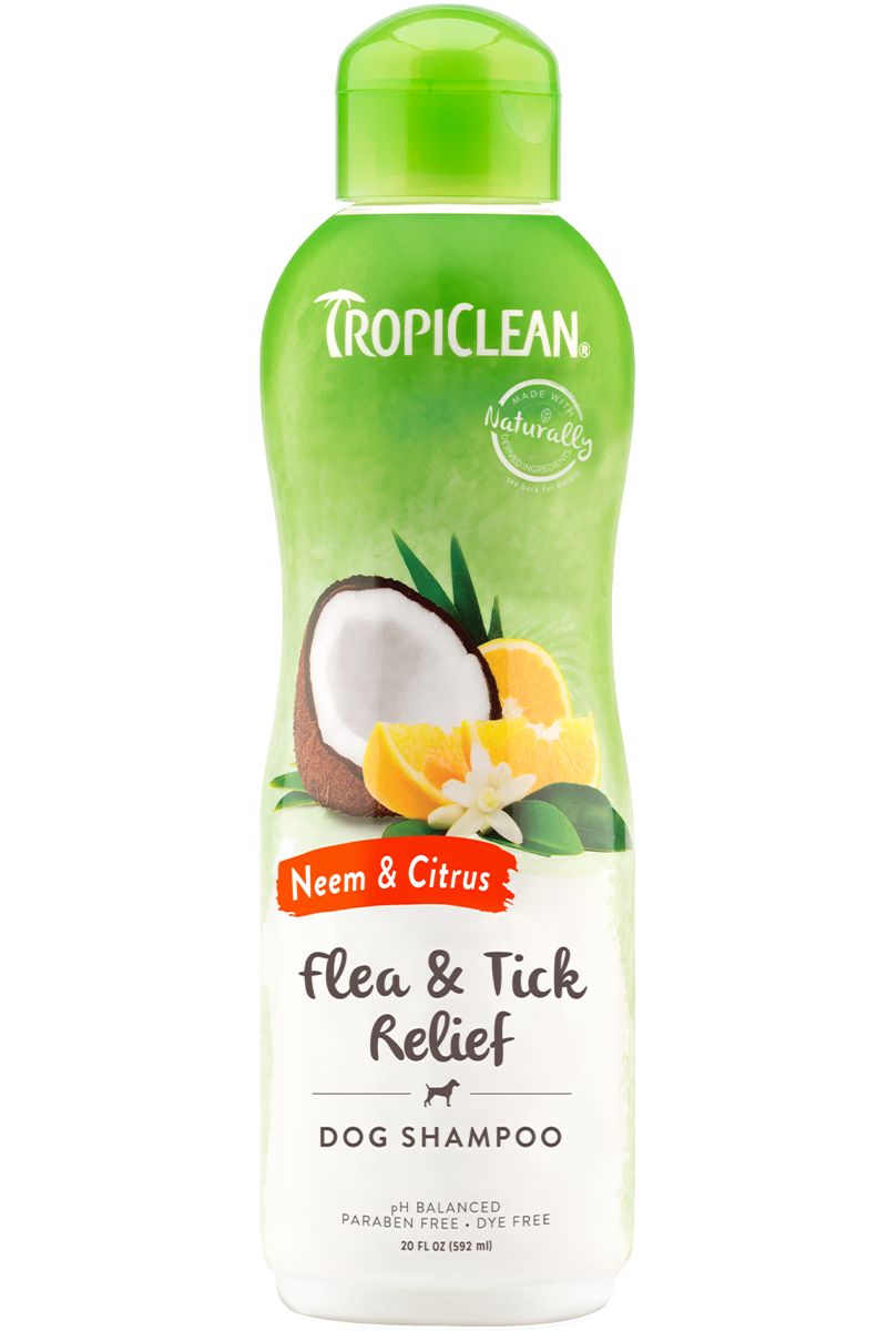 Tropiclean Neem & Citrus Flea & Tick Relief Shampoo 20 oz